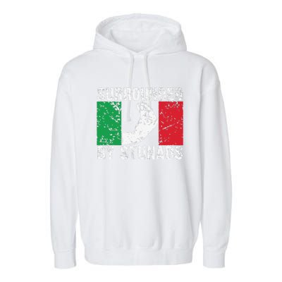 Funny Italian Gift Cool Surrounded By Stunads Gift Garment-Dyed Fleece Hoodie