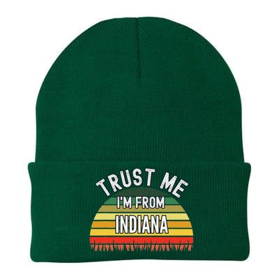 Funny Indiana Gift Trust Me IM From Indiana Knit Cap Winter Beanie