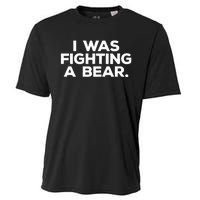 Funny Injury Get Well Gift I Was Fighting A Bear Cooling Performance Crew T-Shirt