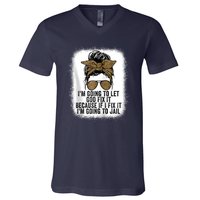 Funny I'm Going To Let God Fix It V-Neck T-Shirt