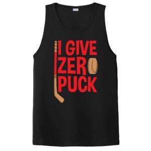 Funny I Give Zero Puck Hockey Puck Collectors Gift Funny Gift PosiCharge Competitor Tank