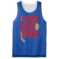 Funny I Give Zero Puck Hockey Puck Collectors Gift Funny Gift Mesh Reversible Basketball Jersey Tank