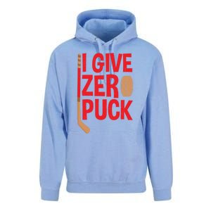 Funny I Give Zero Puck Hockey Puck Collectors Gift Funny Gift Unisex Surf Hoodie