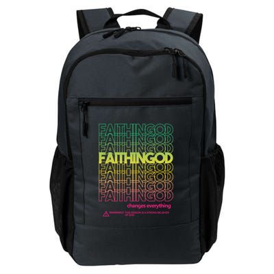 Faith In God Changes Everything Backpack