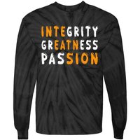 Funny Integrity Greatness Passion Cool Tie-Dye Long Sleeve Shirt