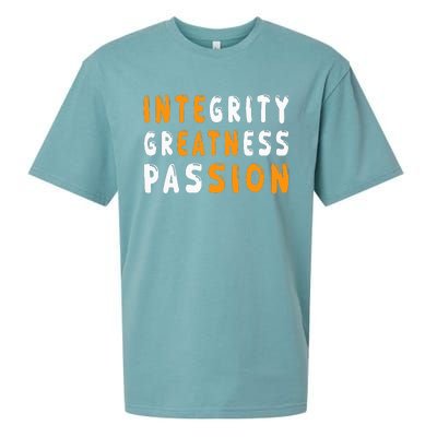 Funny Integrity Greatness Passion Cool Sueded Cloud Jersey T-Shirt