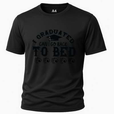 Funny I Graduated Can I Go Back To Bed Now Graduation Humor Performance Shirt