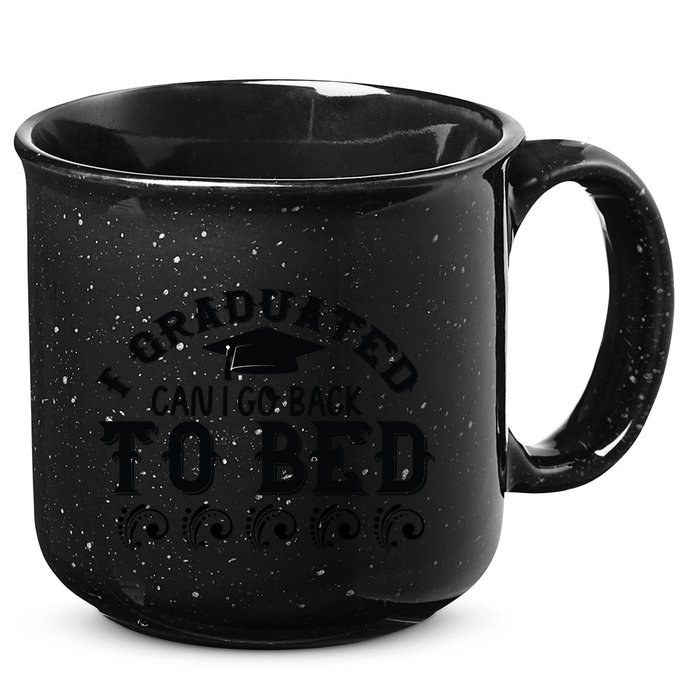 Funny I Graduated Can I Go Back To Bed Now Graduation Humor 15oz Campfire Ceramic Mug