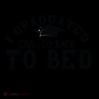 Funny I Graduated Can I Go Back To Bed Now Graduation Humor Pom Pom 12in Knit Beanie