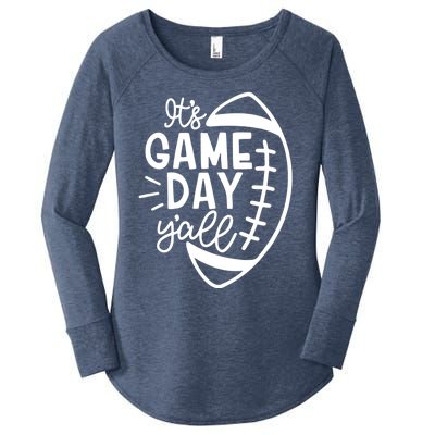 Funny It's Game Day Y'all Football, Baseball & Soccer Women's Perfect Tri Tunic Long Sleeve Shirt