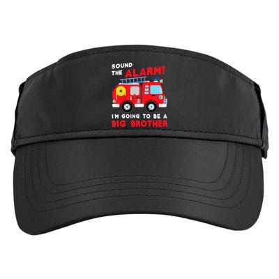Firetruck I'm Going To Be A Big Brother New Baby Adult Drive Performance Visor