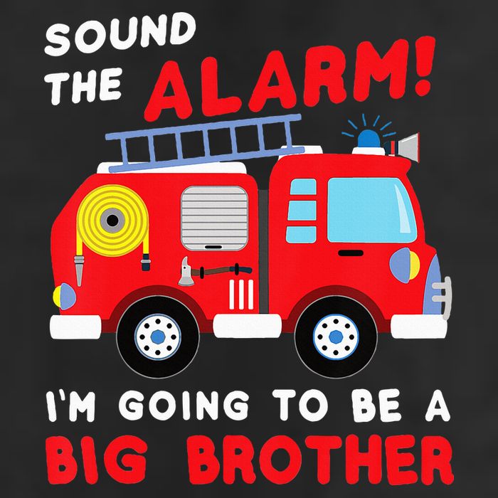 Firetruck I'm Going To Be A Big Brother New Baby Adult Drive Performance Visor