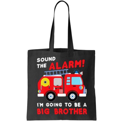 Firetruck I'm Going To Be A Big Brother New Baby Bag