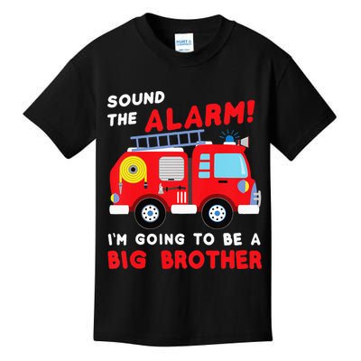 Firetruck I'm Going To Be A Big Brother New Baby Kids T-Shirt