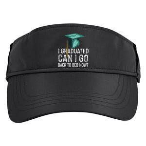 funny I Graduated Can I Go Back To Bed Now Adult Drive Performance Visor