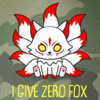 Funny I Give Zero Fox Japanese Nine Tail Fox Legacy Tie Dye Trucker Hat