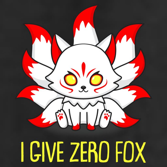 Funny I Give Zero Fox Japanese Nine Tail Fox Cool Comfort Performance Bucket Hat