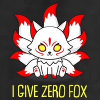 Funny I Give Zero Fox Japanese Nine Tail Fox Garment-Dyed Heavyweight T-Shirt