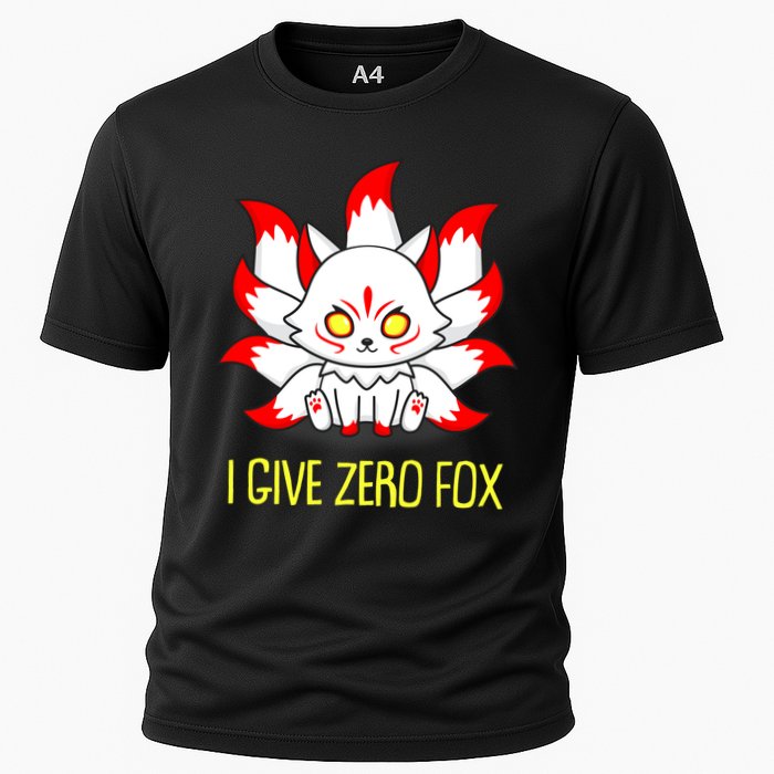 Funny I Give Zero Fox Japanese Nine Tail Fox Performance Shirt