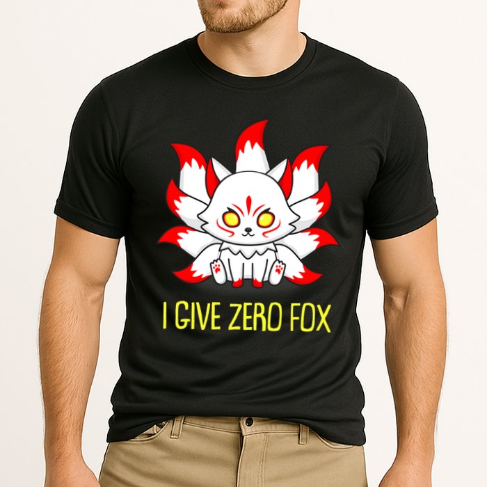 Funny I Give Zero Fox Japanese Nine Tail Fox Performance Shirt