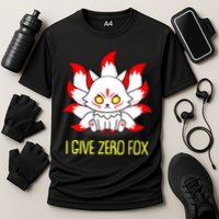 Funny I Give Zero Fox Japanese Nine Tail Fox Performance Shirt