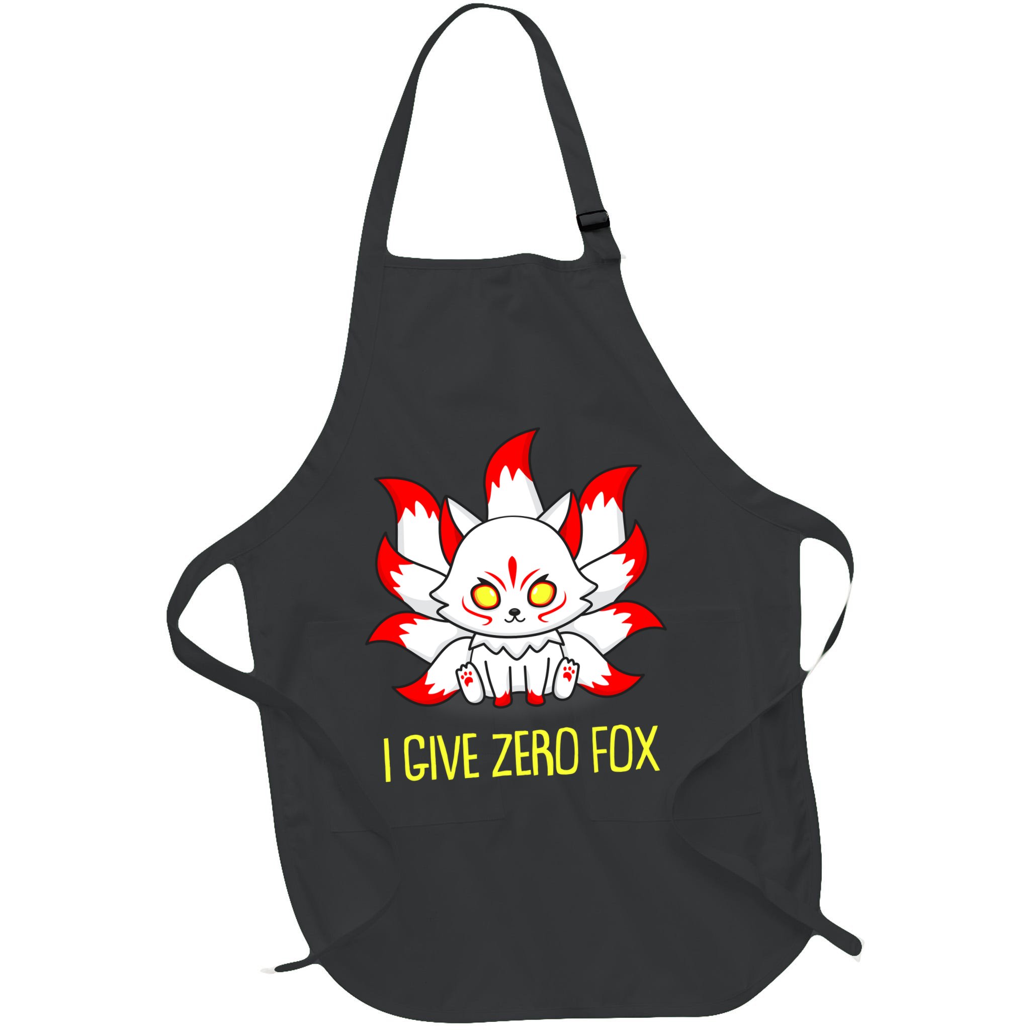 Funny I Give Zero Fox Japanese Nine Tail Fox Apron