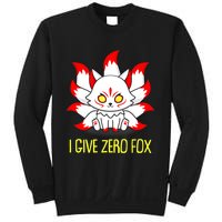 Funny I Give Zero Fox Japanese Nine Tail Fox Sweatshirt