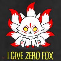 Funny I Give Zero Fox Japanese Nine Tail Fox Adult Drive Performance Visor