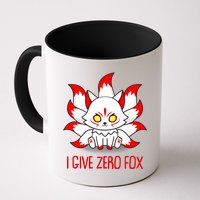 Funny I Give Zero Fox Japanese Nine Tail Fox Mug