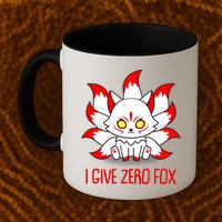 Funny I Give Zero Fox Japanese Nine Tail Fox Mug