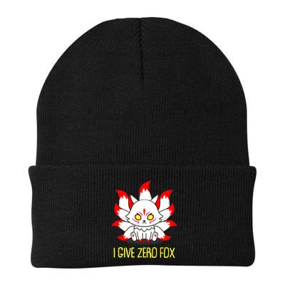 Funny I Give Zero Fox Japanese Nine Tail Fox Beanie