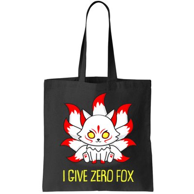 Funny I Give Zero Fox Japanese Nine Tail Fox Bag