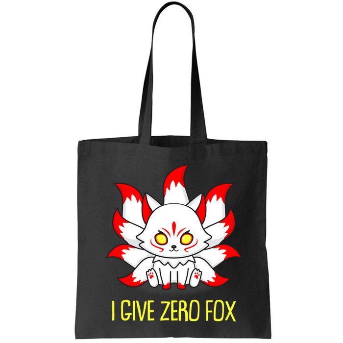 Funny I Give Zero Fox Japanese Nine Tail Fox Bag