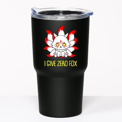 Funny I Give Zero Fox Japanese Nine Tail Fox Tumbler