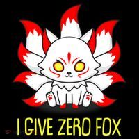 Funny I Give Zero Fox Japanese Nine Tail Fox Youth Performance Sprint T-Shirt