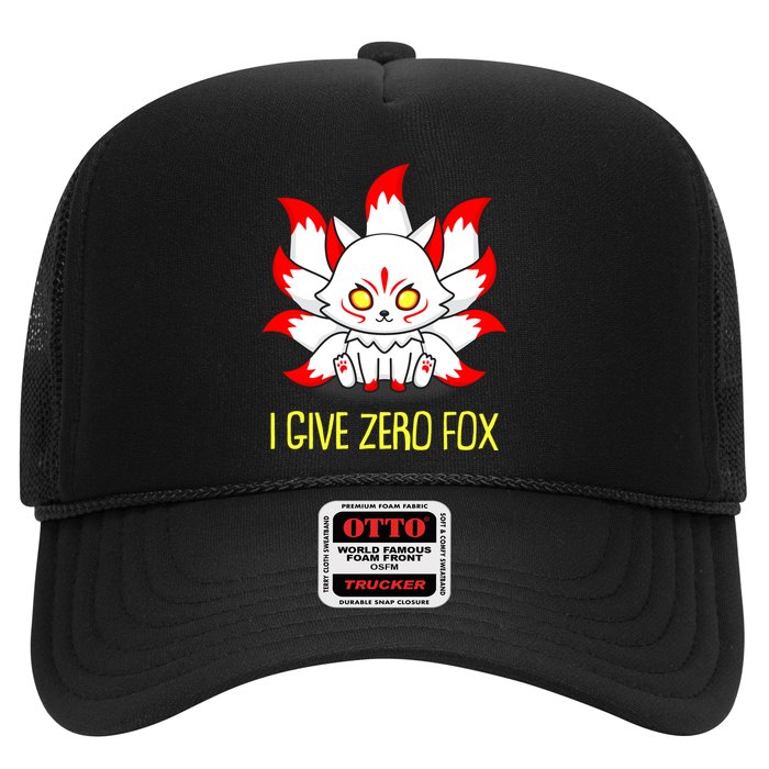 Funny I Give Zero Fox Japanese Nine Tail Fox Hat