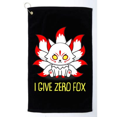Funny I Give Zero Fox Japanese Nine Tail Fox Golf Towel