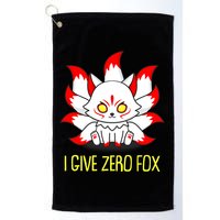 Funny I Give Zero Fox Japanese Nine Tail Fox Golf Towel