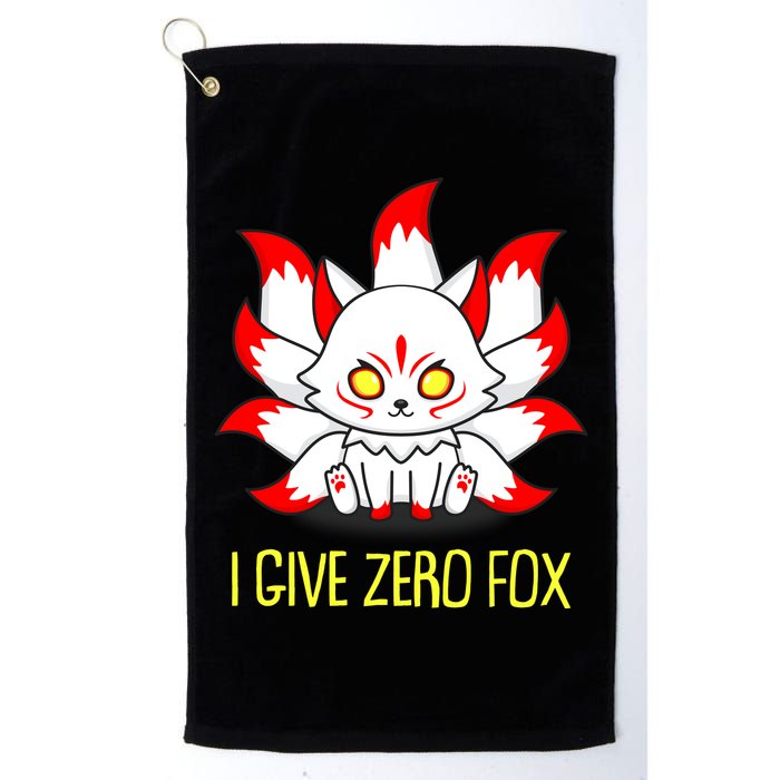 Funny I Give Zero Fox Japanese Nine Tail Fox Golf Towel