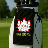 Funny I Give Zero Fox Japanese Nine Tail Fox Golf Towel