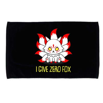 Funny I Give Zero Fox Japanese Nine Tail Fox Microfiber Hand Towel
