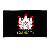 Funny I Give Zero Fox Japanese Nine Tail Fox Microfiber Hand Towel