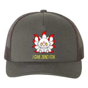 Funny I Give Zero Fox Japanese Nine Tail Fox Yupoong Adult 5-Panel Trucker Hat