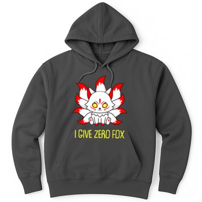 Funny I Give Zero Fox Japanese Nine Tail Fox Hoodie