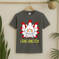 Funny I Give Zero Fox Japanese Nine Tail Fox T-Shirt