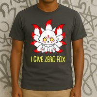 Funny I Give Zero Fox Japanese Nine Tail Fox T-Shirt