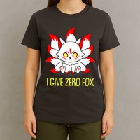 Funny I Give Zero Fox Japanese Nine Tail Fox T-Shirt