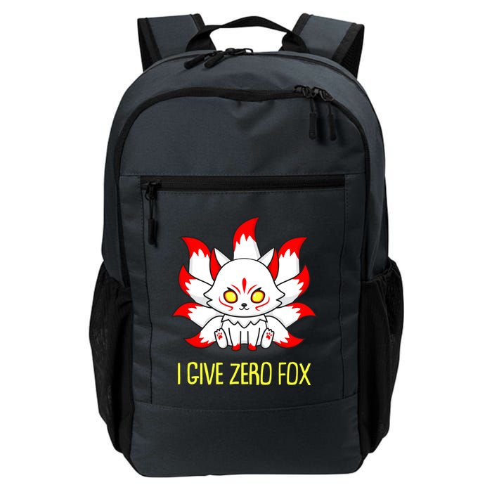 Funny I Give Zero Fox Japanese Nine Tail Fox Backpack
