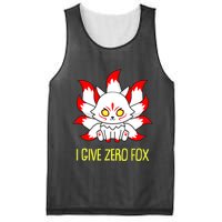 Funny I Give Zero Fox Japanese Nine Tail Fox Mesh Reversible Basketball Jersey Tank