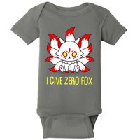 Funny I Give Zero Fox Japanese Nine Tail Fox Baby Bodysuit